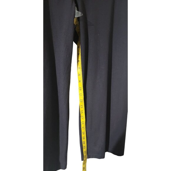 Eileen Fisher Womens Gray Wide-Leg Cropped Pants L Made In USA - Picture 5 of 6